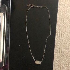 Kendra Scott iridescent drusy necklace